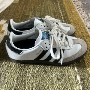 adidas Originals Samba White Black Gray Sneakers